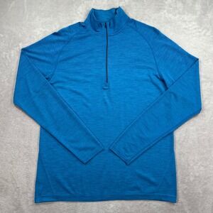 Lululemon Metal Vent Tech 1/2 Zip 2.0 Mens XL Blue Aloha Pullover Long Sleeve